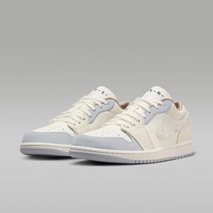 Jordan 1 Low. Sail Soft Pearl (Women’s). SIZE 9 - IH7323-100